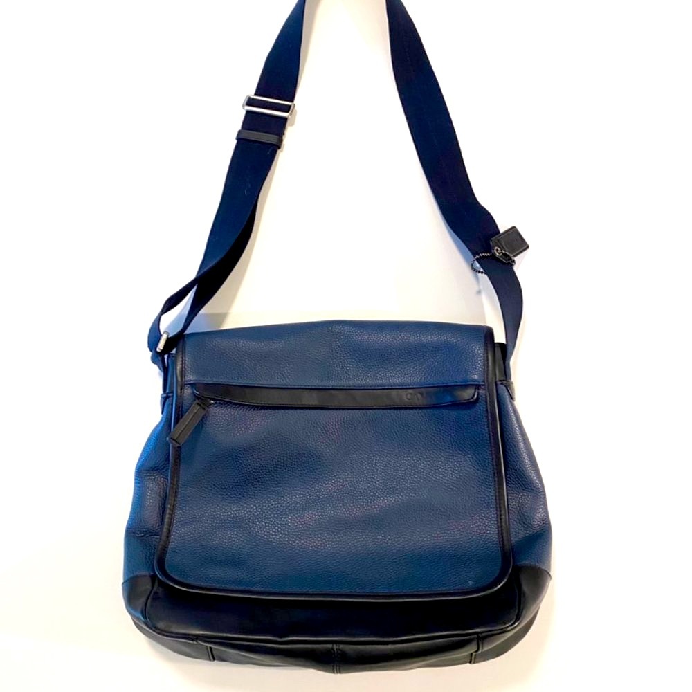 Men’s | Coach | Camden Leather Map Bag | Navy